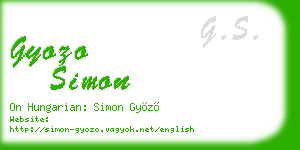 gyozo simon business card